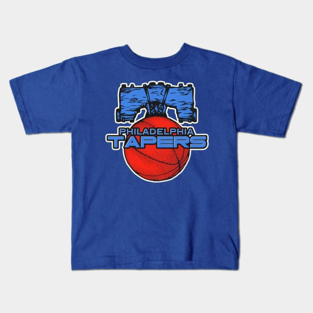 Defunct Philadelphia Tapers Basketball Team Kids T-Shirt by Defunctland